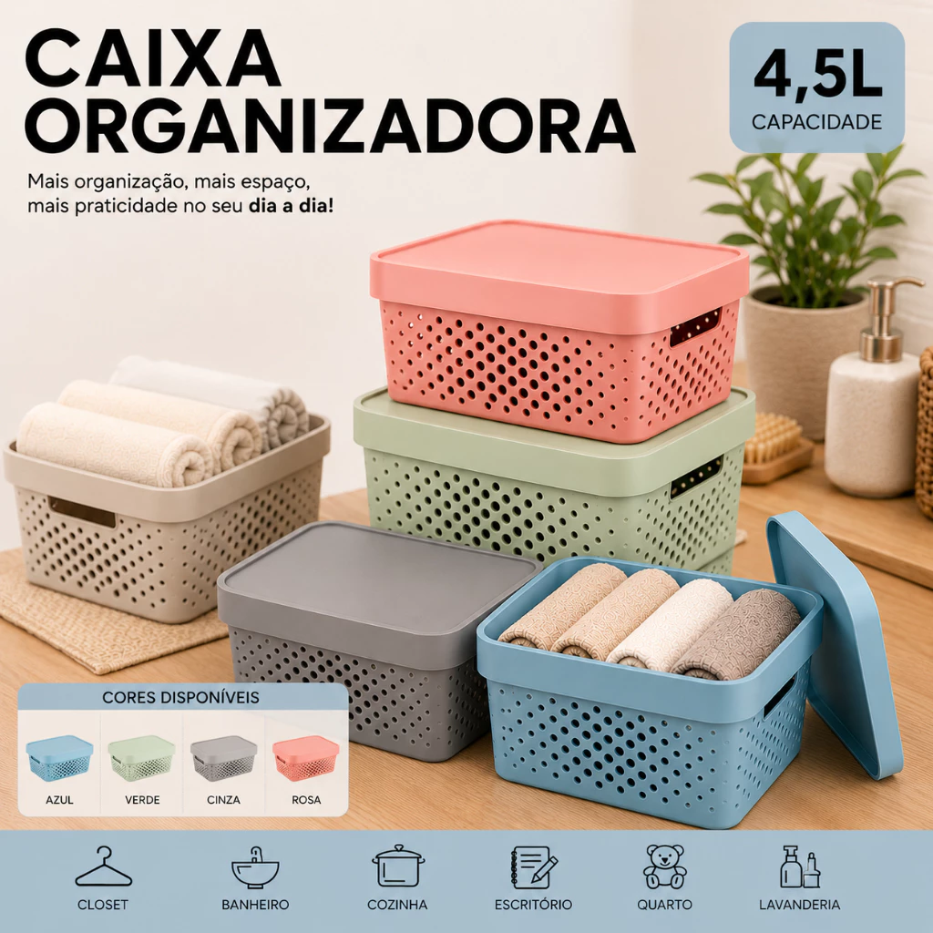 Caixa Organizadora Rainha 4,5L: A Ferramenta Indispensável para Toda Personal Organizer